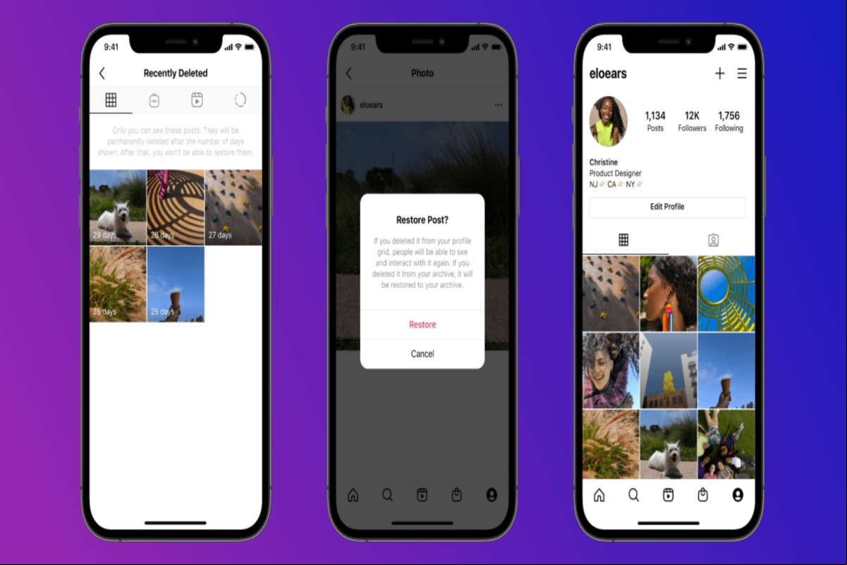 Cómo restaurar publicaciones recientes en Instagram. Aplicaciones Android
